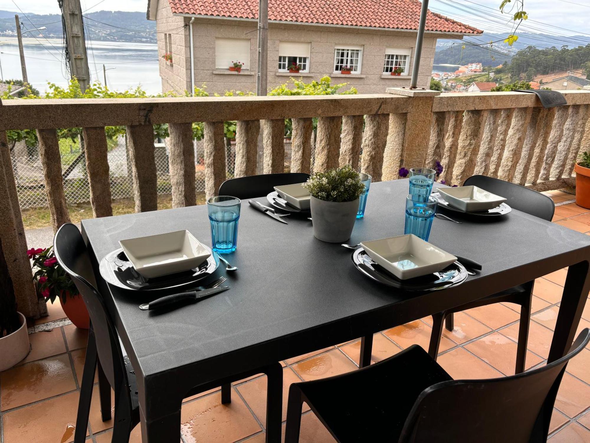 Casita Rural Acogedora Villa Combarro Bagian luar foto
