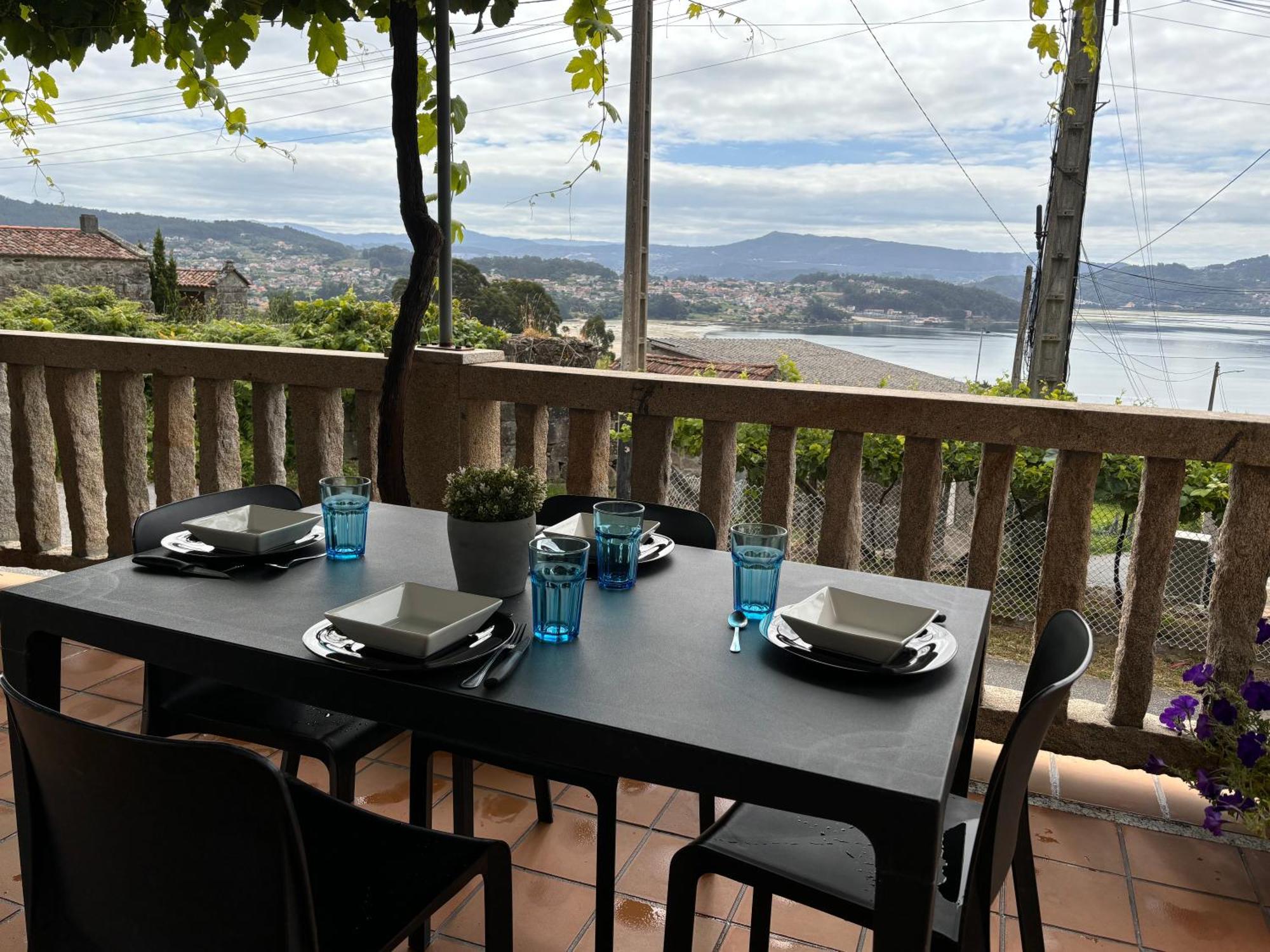 Casita Rural Acogedora Villa Combarro Bagian luar foto
