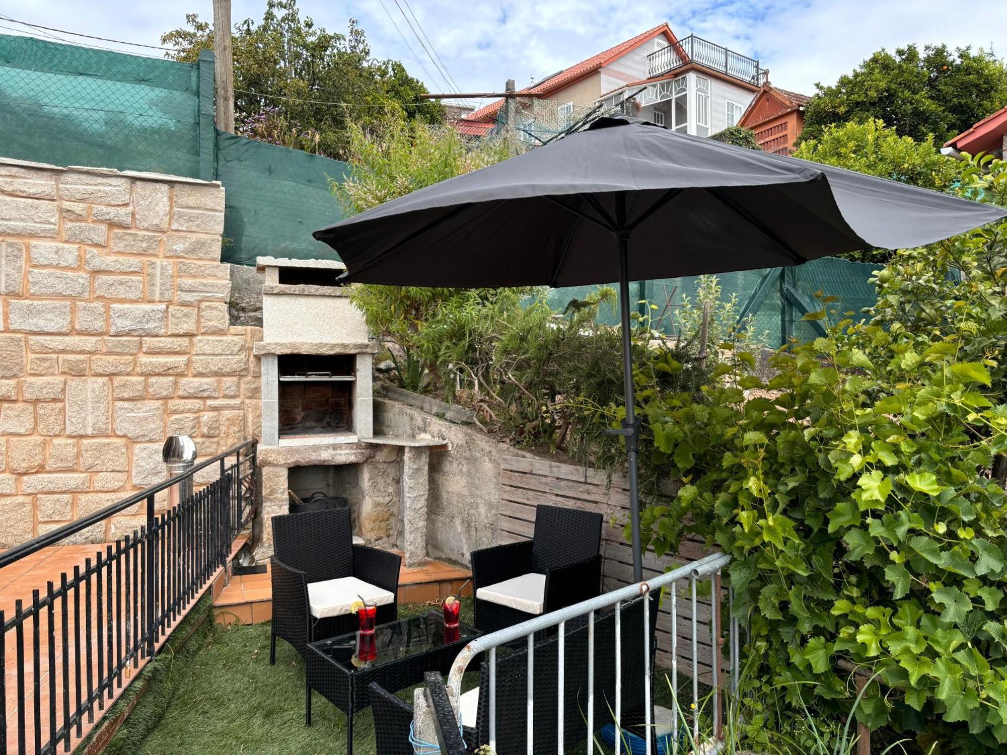 Casita Rural Acogedora Villa Combarro Bagian luar foto